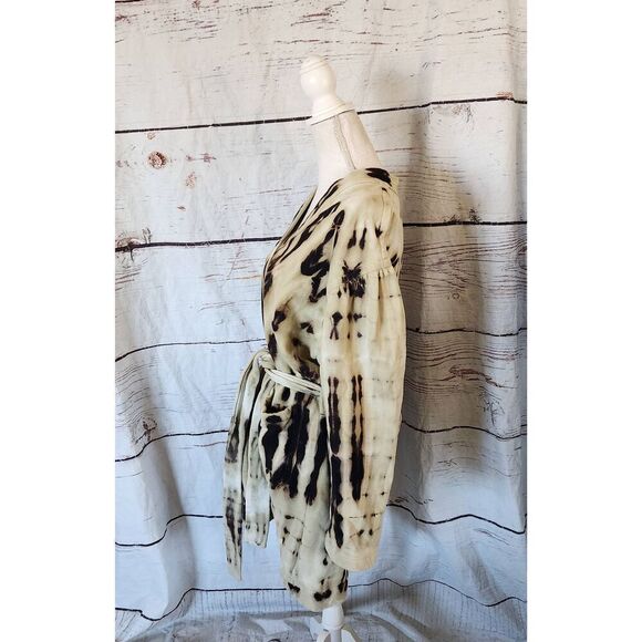 Raquel Allegra Button Front Belted Cardigan Jacket Size 1/Medium - Picture 3 of 6